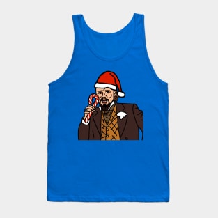 Christmas Laughing Leo Candy Cane Memes Tank Top